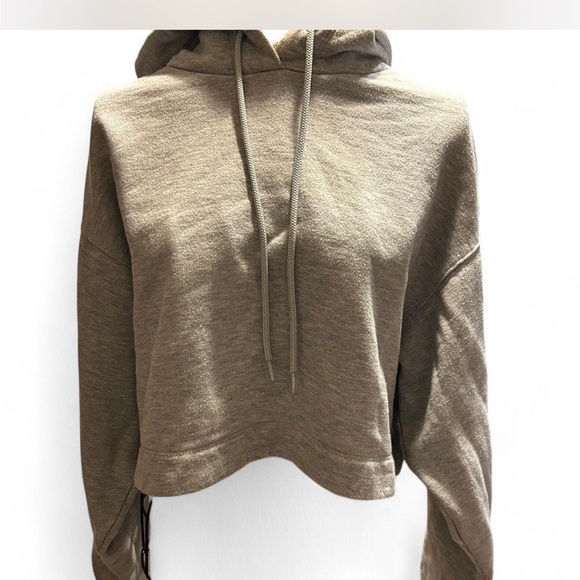 ALO Yoga Brown Cropped Hoodie - Picture 1 of 5